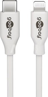 Goobay 39448 Lightning - USB-C USB charging and sync cable, 2 m, white Goobay USB-C&trade; male Apple Lightning male (8-pin)