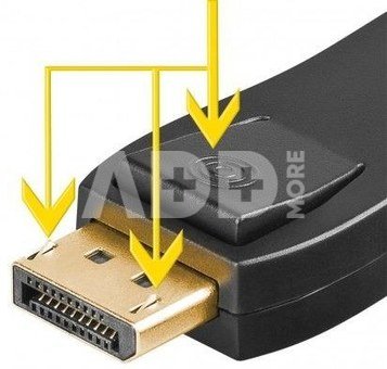 Goobay 51719 DisplayPort/HDMI&trade; adapter 1.1, gold-plated
