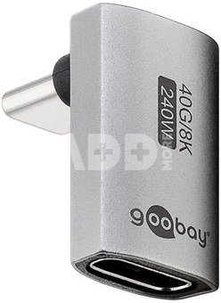 Goobay 74442 USB-C&trade; Adapter Vertical 90&deg; Long, USB4&trade; | Goobay