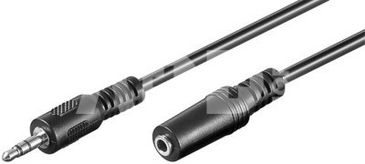 Goobay Headphone and audio AUX extension cable; 3-pin 3.5 mm 50090 5 m