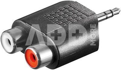 Goobay RCA adapter. AUX jack 3.5 mm male to 2 stereo female 11604