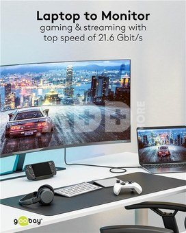 Goobay USB-C to DisplayPort Cable 4K at 60 Hz, 1 m | 75704