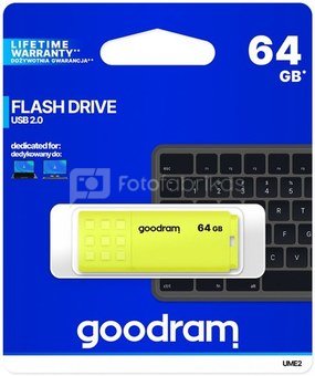 GOODRAM UME2 USB 2.0 64GB Yellow