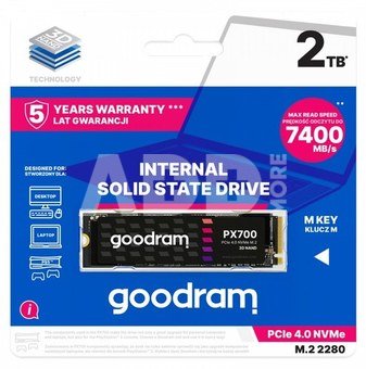 GOODRAM SSD PX700 2TB M.2 PCIe 2280 4x4 7400/6500MB/s