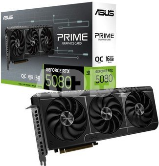 Graphics Card|ASUS|NVIDIA GeForce RTX 5080|16 GB|GDDR7|256 bit|PCIE 5.0 16x|1xHDMI|3xDisplayPort|PRIME-RTX5080-O16G