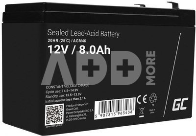Green Cell Battery AGM VRLA 12V 8Ah