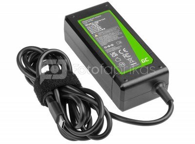 Green Cell Charger, AC adapter USB-C 65W 5/9/12/15/20V
