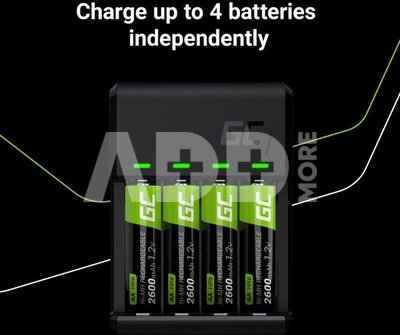 Green Cell GC VitalCharger for AA/R6 AAA/R03 Ni-MH batteries
