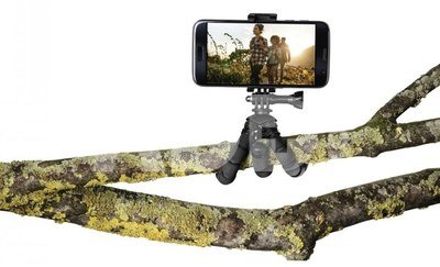 Hama Mini-tripod flex 2in1 14 cm black