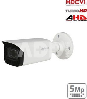 HD-CVI cilindrinė kam. STARLIGHT 5MP, LXIR pašvietimas iki 80m., 1/2.8" 2.7-13.5mm, IP67, su mikrofo