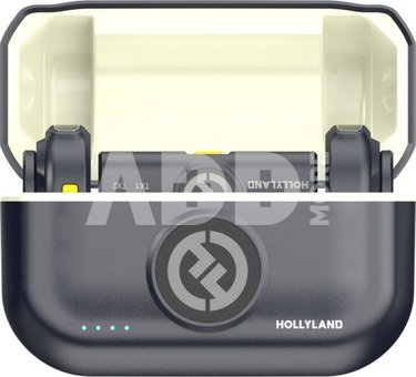 HOLLYLAND LARK M2 LIGHTNING - WIRELESS LAVALIER MICROPHONE WITH LIGHTNING PLUG (DUO,SHINE CHARCOAL)