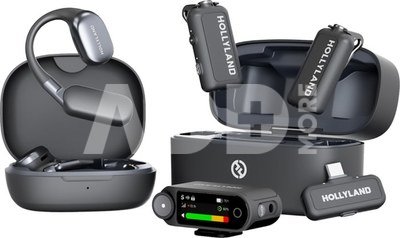 Hollyland LARK MAX 2 Ultimate Combo with OWS Monitor Earphone + Camera RX + USB-C RX
