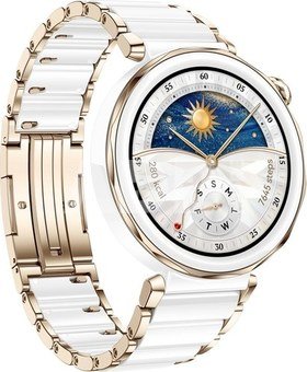 Huawei Watch GT 5 Pro 42 мм, золотистый/белый