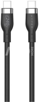 Hyper 1M Silicone 240W USB-C Charging Cable - Black
