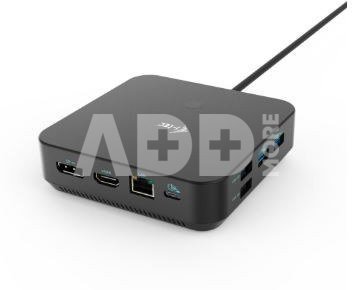 i-tec Docking Station USB-C HDMI Dual DP Docking Station Power Delivery 100 W + i-tec Universal Charger 100 W
