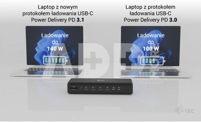 i-tec Universal Docking Station 6x 4K/60Hz Display PD 140W
