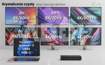 i-tec Universal Docking Station 6x 4K/60Hz Display PD 140W