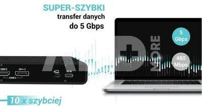 i-tec Universal Docking Station Dual 4K Display Power Delivery 85W