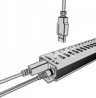 ICY BOX IB-HUB1717-U3 16+1 port USB Hub