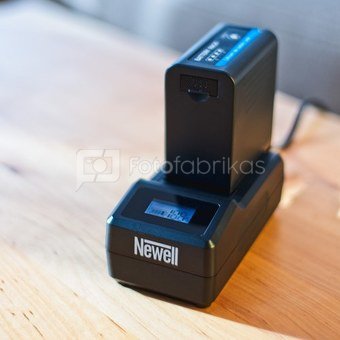 Įkroviklis Newell Ultra Fast NP-F, NP-FM su LCD