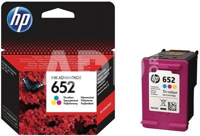 Ink Cartridge HP No.652 (F6V24AE) CMY 200pages OEM