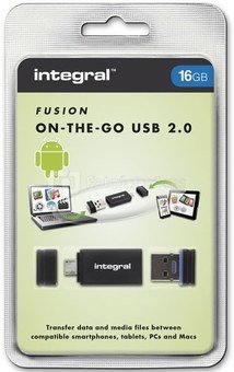 Integral Fusion 16GB + USB OTG Adapter