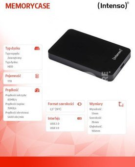Intenso Memory Case 1TB 2,5 USB 3.0 black