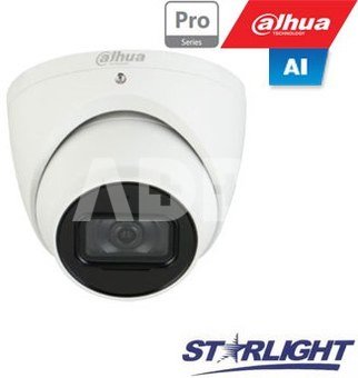 IP kam. AI 4M 2K kupol. STARLIGHT + su LXIR iki 50m, 4MP(2688×1520)1~25fps, 3.6mm, H.265+, ePoE,IK10