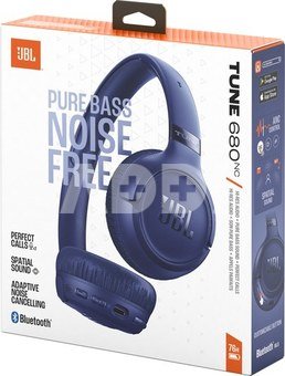 JBL wireless headset Tune 680NC, blue