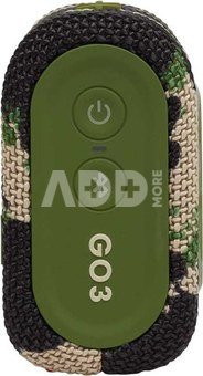 JBL wireless speaker Go 3 BT, camo