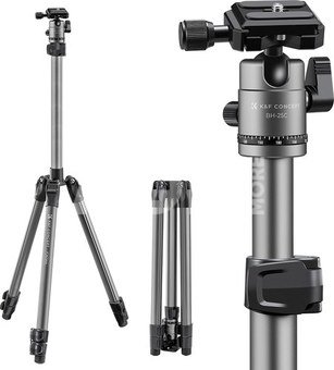 K&F 66 "/168cm Camera Tripod,Lightweight and Compact Aluminum Super Portable DSLR Tripod