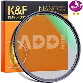 K&F 67MM Nano-X Black Mist Filter 1/4, HD, Waterproof, Anti Scratch, Green Coated