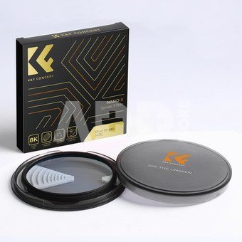 K&F 72mm,Blue Streak Filter, 2mm Thickness, HD, Waterproof, Anti Scratch, Green Coated