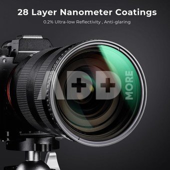 K&F 82MM XV40 Nano-X Variable/Fader ND Filter, ND8~ND128, W/O Black Cross