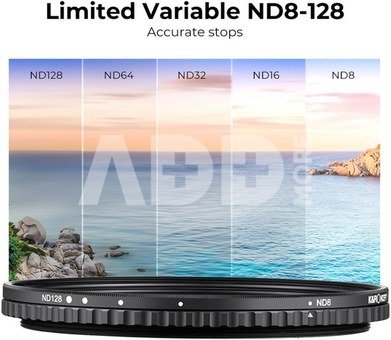 K&F Concept 77mm Nano-X Variable/Fader ND Filter, ND8-ND128
