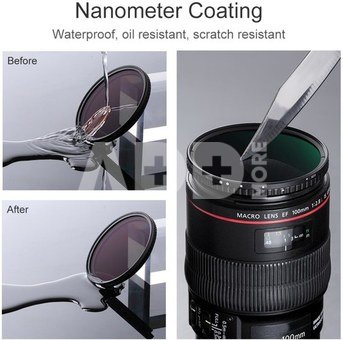 K&F Concept 77mm Nano-X Variable/Fader ND Filter, ND8-ND128
