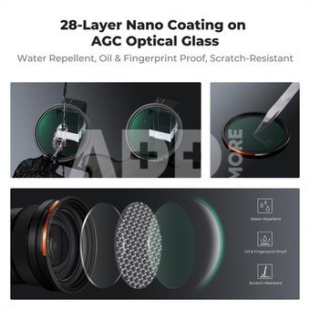 K&F Concept 82MM Nano-X Series Magnetic Filter Kit (CPL+ND3-32+Black Mist 1/4)