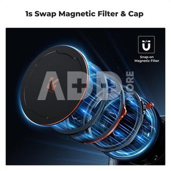 K&F Concept 82MM Nano-X Series Magnetic Filter Kit (CPL+ND3-32+Black Mist 1/4)