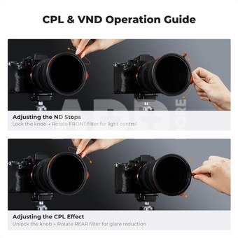 K&F Concept 82MM Nano-X Series Magnetic Filter Kit (CPL+ND3-32+Black Mist 1/4)