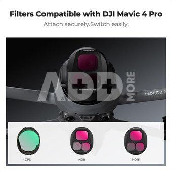 K&F Concept DJI Mavic 4 PRO filter (CPL+ND8+ND16) lens HD, double-sided coating, waterproof and scra