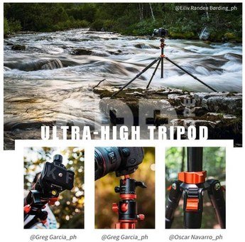 K&F Concept K&F 2.4m Overhead Camera Tripod Transverse Center Column 10kg Load with Detachable Monopod