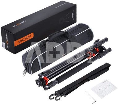 K&F Concept K&F 2.4m Overhead Camera Tripod Transverse Center Column 10kg Load with Detachable Monopod