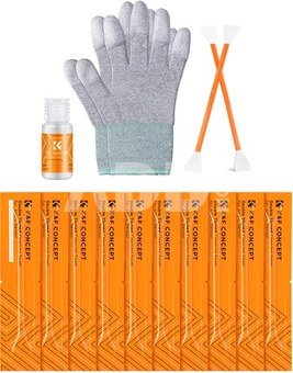 K&F Concept K&F 2 in 1 kit 16mm Double-Headed Cleaning Stick Set for CMOS APS-C Frame Sensor*10pcs+1*20ml cleani