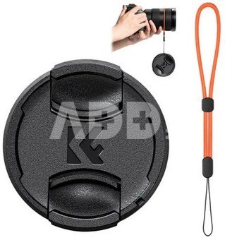 K&F Concept K&F 49MM Lens Cap printed with KF logo with anti-lost string, individually packaged in OPP bag