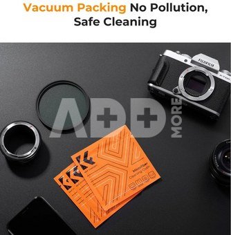 K&F Concept K&F 55MM Lens Caps Kit with K&F LOGO caps*3+Anti-lost rope*3+vacuum cleaning cloth*3