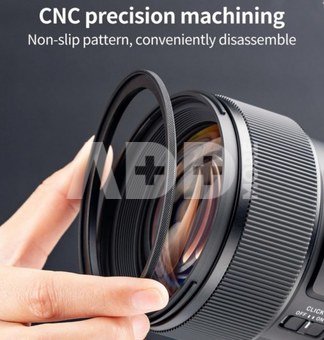 K&F Concept K&F 58-77mm Magnetic Filter Adapter Ring, Matte Black, Frame Thickness 2.16mm