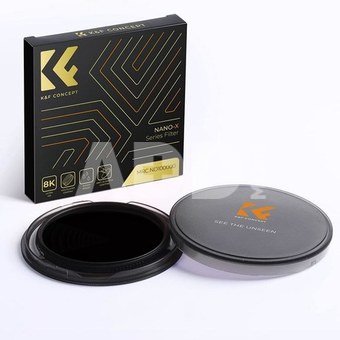 K&F Concept K&F 58MM,Nano-X ND100000 Filter, HD, Waterproof, Anti Scratch, Green Coated