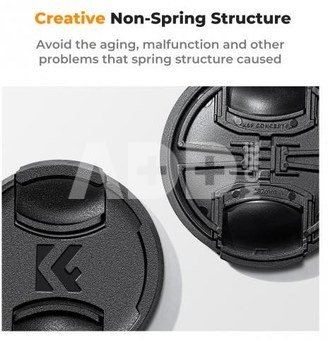 K&F Concept K&F 72MM Lens Caps Kit with K&F LOGO caps*3+Anti-lost rope*3+vacuum cleaning cloth*3