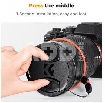 K&F Concept K&F 72MM Lens Caps Kit with K&F LOGO caps*3+Anti-lost rope*3+vacuum cleaning cloth*3