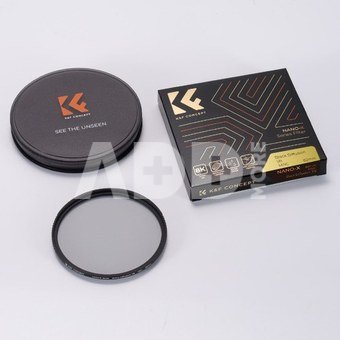 K&F Concept K&F 72MM Nano-X Black Mist Filter 1/8, HD, Waterproof, Anti Scratch, Green Coated
